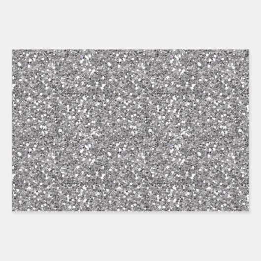 Holiday Chunky Glitzer Sequin Christmas Geschenkpapier Set (Vorderseite 2)