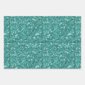 Holiday Chunky Glitzer Sequin Christmas Geschenkpapier Set (Vorderseite 3)