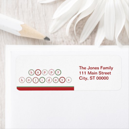 Holiday Circle Banner - Rot & Grün (Insitu)