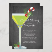 Holiday Cocktail Bridal Dusche Einladung (Vorne/Hinten)