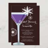 Holiday Cocktail Bridal Dusche Einladung (Vorne/Hinten)