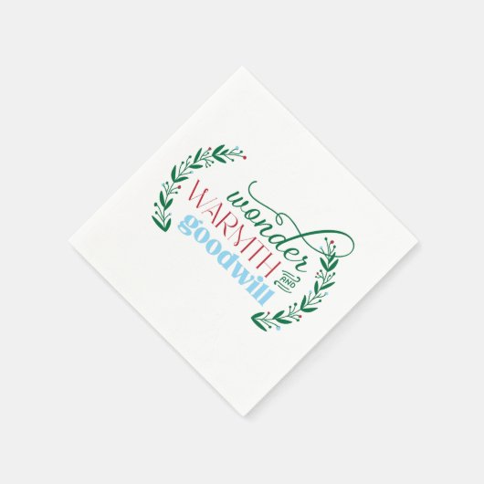 Holiday Cocktail Napkins Serviette (Ecke)