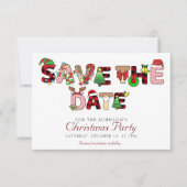 Holiday Cocktail Party Company Weihnachten Save The Date (Vorderseite)