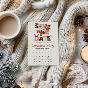 Holiday Cocktail Party Company Weihnachten Save The Date