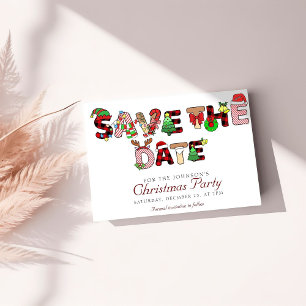Holiday Cocktail Party Company Weihnachten Save The Date