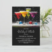 Holiday Cocktail Party Einladung (Stehend Vorderseite)