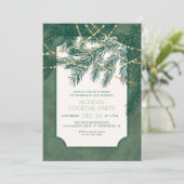 Holiday Cocktail Party Einladung (Stehend Vorderseite)