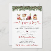 Holiday Cocktail Party Einladung (Vorderseite)