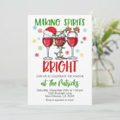 Holiday Cocktail Party Einladung (Stehend Vorderseite)