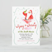 Holiday Cocktail Party Einladung (Stehend Vorderseite)