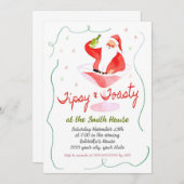 Holiday Cocktail Party Einladung (Vorne/Hinten)