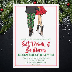 Holiday Cocktail Party Einladung   Feierliches Paa