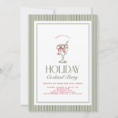 Holiday Cocktail Party Invite Einladung (Vorderseite)