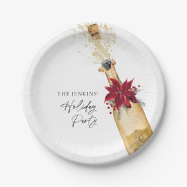 Holiday Cocktail Poinsettia Party Pappteller