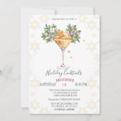 Holiday Cocktails Gingerbread Cookie Christmas  Einladung (Vorderseite)