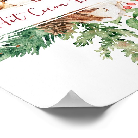 Holiday Cocoa Bar Poster (Ecke)