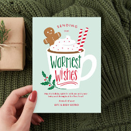 Holiday Cocoa Business Holiday Card Feiertagskarte