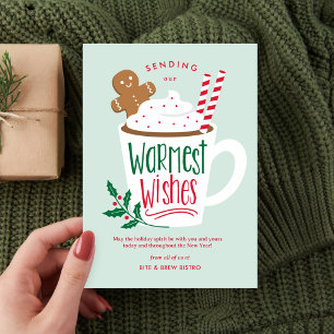 Holiday Cocoa Business Holiday Card Feiertagskarte