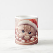 “Holiday Cocoa Kitty Mug" Cute Christmas Cat Kaffeetasse (Mittel)