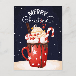 Holiday Cocoa   Weihnachtsschokolade Postkarte
