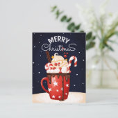 Holiday Cocoa | Weihnachtsschokolade Postkarte (Stehend Vorderseite)