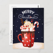 Holiday Cocoa | Weihnachtsschokolade Postkarte (Vorne/Hinten)
