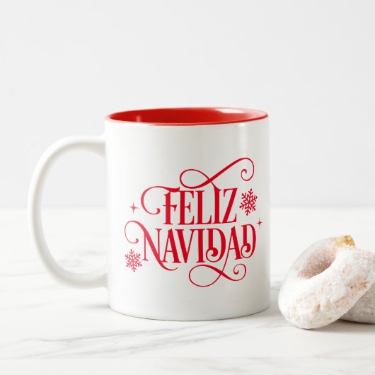 Holiday Coffee Mug Zweifarbige Tasse (Mit Donut)