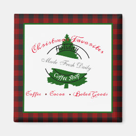 Holiday Coffee Shop - Zeichenmagnet Magnet