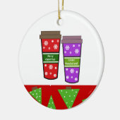 Holiday Coffes abholen Keramik Ornament (Links)
