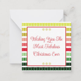 Holiday Colored Mini Mitteilungskarte