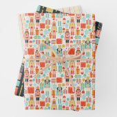Holiday Colorful Nutcracker Geschenkpapier Set (Beispiel)
