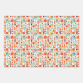 Holiday Colorful Nutcracker Geschenkpapier Set (Vorderseite)