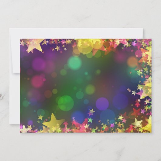 Holiday Confetti Party Einladung (Rückseite)