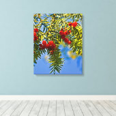 Holiday Conifers Leinwanddruck (Insitu (Holzboden))