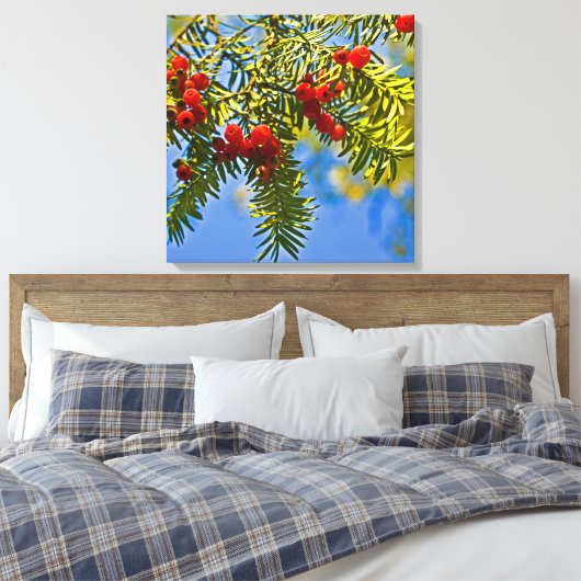 Holiday Conifers Leinwanddruck (Insitu (Schlafzimmer))