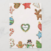 Holiday Cookie Decorating Birthday Party Einladung (Rückseite)