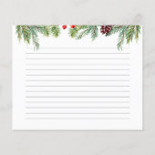 Holiday Cookie Exchange Bäcker Rezept Karte (Rückseite)