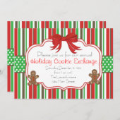 Holiday Cookie Exchange Ginger Brot Männer Einladung (Vorne/Hinten)