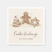 Holiday Cookie Exchange Party Serviette (Vorderseite)