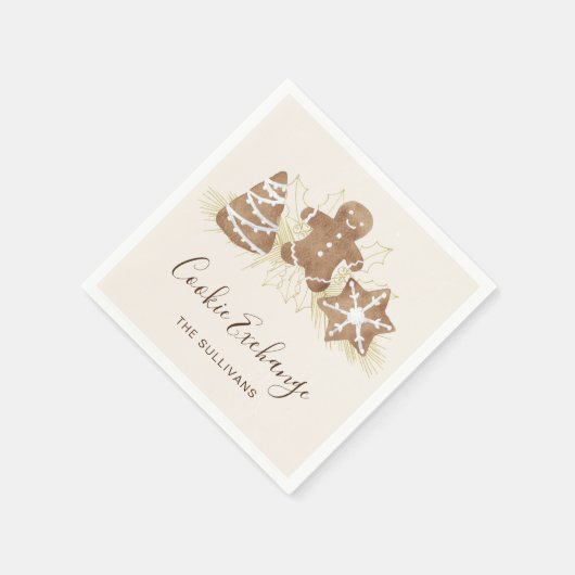 Holiday Cookie Exchange Party Serviette (Ecke)