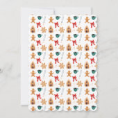 Holiday Cookie Exchange Party Weihnachten Niedlich Einladung (Rückseite)