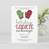 Holiday Cookie Exchange Party Weihnachtsfeiertage  Einladung (Stehend Vorderseite)