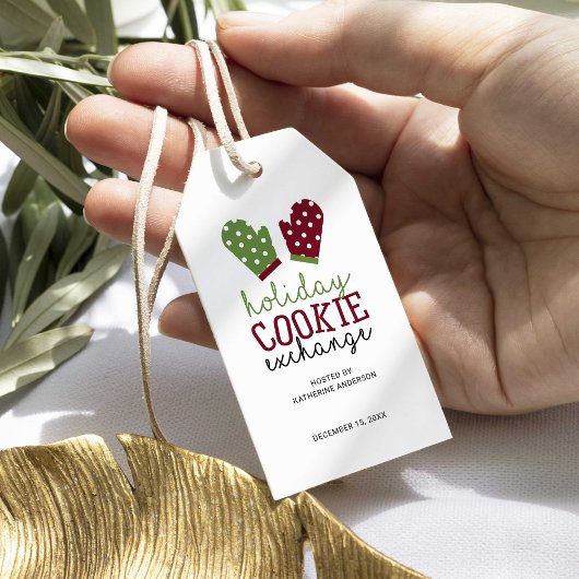 Holiday Cookie Exchange Party Weihnachtsfeiertage  Geschenkanhänger