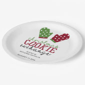 Holiday Cookie Exchange Party Weihnachtsfeiertage  Pappteller (Schrägansicht)