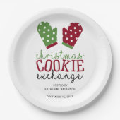 Holiday Cookie Exchange Party Weihnachtsfeiertage  Pappteller (Vorderseite)
