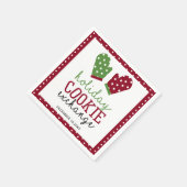 Holiday Cookie Exchange Party Weihnachtsfeiertage Serviette (Ecke)