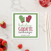 Holiday Cookie Exchange Party Weihnachtsfeiertage Serviette (Beispiel)