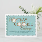 Holiday Cookie Exchange Sugar Cookie Invitation Einladung (Stehend Vorderseite)