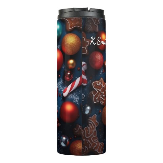 Holiday Cookie Gingerbread Men Thermosbecher (Rückseite)