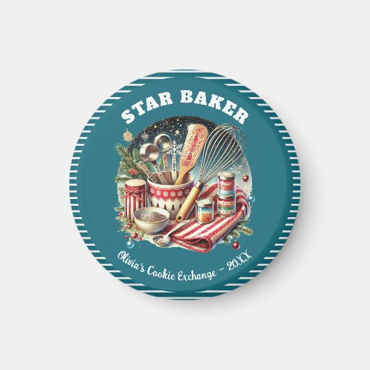 Holiday Cookie Star Baker Prize Award Magnet (Vorne)